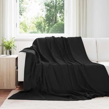 vidaXL Dekentjes 6 st Zwart 240 x 220 cm 4.28 kg Fleece, Verzenden, Nieuw