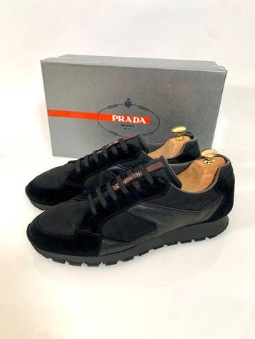 Prada Runner Sneaker black UK 9.5 - In Box - Sneakers -, Nieuw