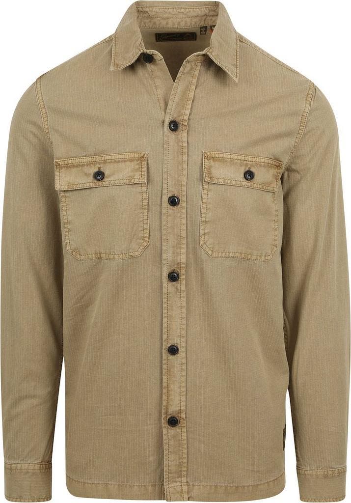 Superdry Overshirt Military Beige maat Maat 52/54 (L) Heren, Vêtements | Hommes, Pulls & Vestes, Envoi