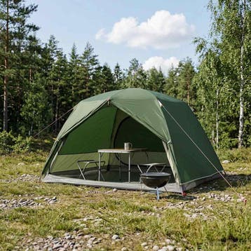 vidaXL Backpacking Tent 2-persoons Groen 185T Polyester met, Verzenden, Nieuw