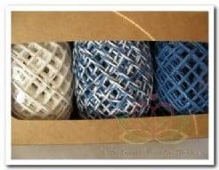 Touw Koord Blauw-Wit 3 rollen =15 meter, Hobby & Loisirs créatifs