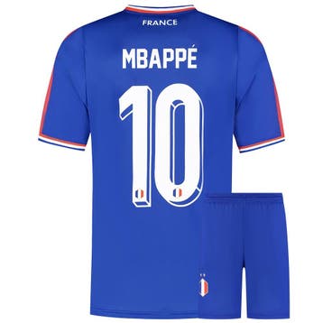 Kingdo Mbappe Frankrijk Voetbaltenue Thuis - Kind en, Verzenden, Bal