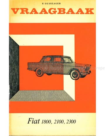 1959-1966  FIAT1800 | 2100 | 2300 SEDAN | STATIONCAR | COU.., Ophalen of Verzenden