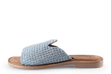 Lazamani Slippers in maat 39 Blauw, Slippers, Lazamani, Zo goed als nieuw, Verzenden