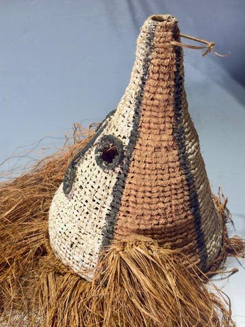 Zeldzaam masker voor jonge jongens dat wordt gebruikt, Antiek en Kunst