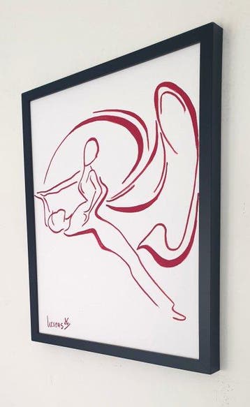 Liesens - Dance Dance Dance(Handpainted on canvas met lijst), Antiek en Kunst, Kunst | Schilderijen | Modern
