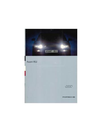 1994 AUDI RS2 AVANT BROCHURE DUITS, Nieuw