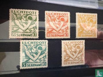 Suriname - Mercurius - 1941, Postzegels en Munten, Verzenden, Postfris