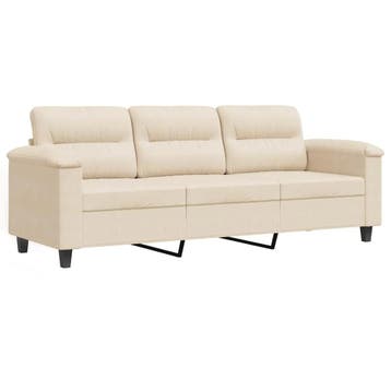Beige 3-zitsbank | Retour deal | -41% korting (driezitsbank), Overige materialen, Verzenden, Driepersoons, 75 tot 100 cm