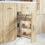 vidaXL Draadmand uittrekbaar 3-laags 47x15,5x55,5 cm, Huis en Inrichting, Verzenden, Nieuw