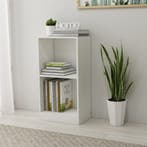 vidaXL Boekenkast 40x24x75 cm bewerkt hout wit, Verzenden, Nieuw