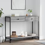 vidaXL Wandtafel 100x34,5x75 cm bewerkt hout grijs sonoma, Huis en Inrichting, Tafels | Bijzettafels, Verzenden, Nieuw