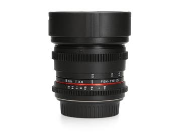 Samyang 8mm T3.8 UMC CS - Canon EF-S - Groothoeklens, Ophalen of Verzenden, Comme neuf