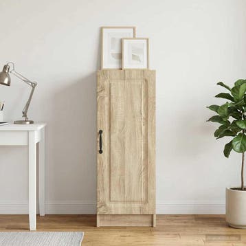 vidaXL Dressoir Sonoma Eiken 33 x 34,5 x 87 cm Bewerkt hout, Verzenden, Nieuw