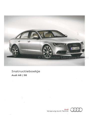 2013 AUDI A6 | S6 INSTRUCTIEBOEKJE NEDERLANDS, Ophalen of Verzenden