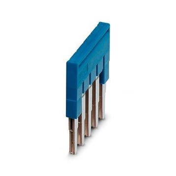 Phoenix Contact Connecteur De Pont Bleu À 5 Pôles 5.2mm -, Verzenden