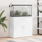 vidaXL Aquariumstandaard 81x36x73 cm bewerkt hout wit, Dieren en Toebehoren, Vissen | Aquaria en Toebehoren, Verzenden, Nieuw