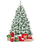 2dekans | Coast Besneeuwde Kunstkerstboom Wit/Groen – 137 cm, Ophalen of Verzenden, Nieuw