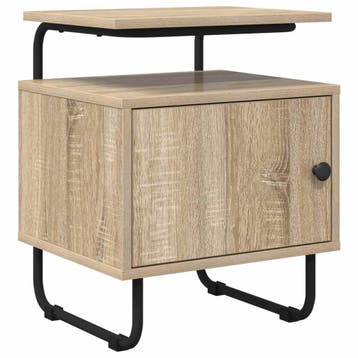 vidaXL Nachtkastje Sonoma Eiken Bewerkt hout, Verzenden, Nieuw