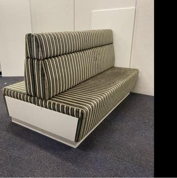 Lande dubbel-zits bezoekersbank / ontvangstbank, (bxd), Gebruikt, Bureau