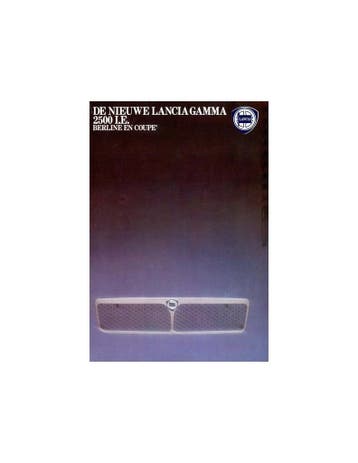1981 LANCIA GAMMA BERLINA | COUPE BROCHURE NEDERLANDS, Ophalen of Verzenden, Nieuw