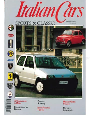 1993 ITALIAN CARS SPORTS & CLASSIC MAGAZINE ENGELS 12, Ophalen of Verzenden, Nieuw