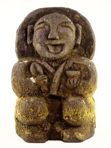 Natuursteen (tuff) - God believed to bring bountiful rice