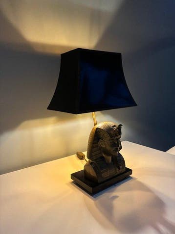 Regina - Tafellamp - Farao Lamp - Messing, Antiek en Kunst