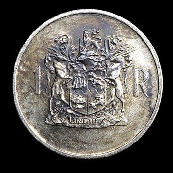 Zuid-Afrika. Silver 1 Rand (Dr. T.E. Dönges; English Legend