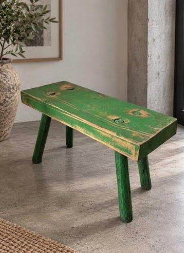 Kruk - Hout, Eik - Oude houten melkkruk