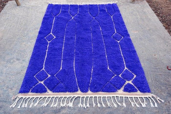 Berber - Tapijt - 240 cm - 160 cm - blauw tapijt 240x160, Huis en Inrichting, Stoffering | Tapijten en Vloerkleden