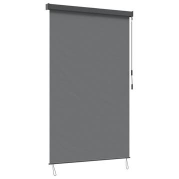 vidaXL Rolgordijn Lichtgrijs 120 x 250 cm Stof en Aluminium, Verzenden, Nieuw
