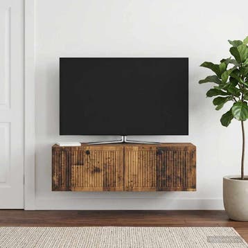 vidaXL Wandmontage TV-kast Oud hout 98 x 31 x 30 cm Bewerkt, Verzenden