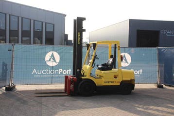 Veiling: Heftruck Hyster H3.00XM Diesel 2220kg 4.7m 2004, Ophalen