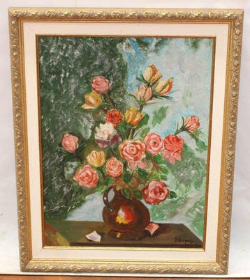 Juan Nogués (1922–1998) - Bodegón floral - NO RESERVE