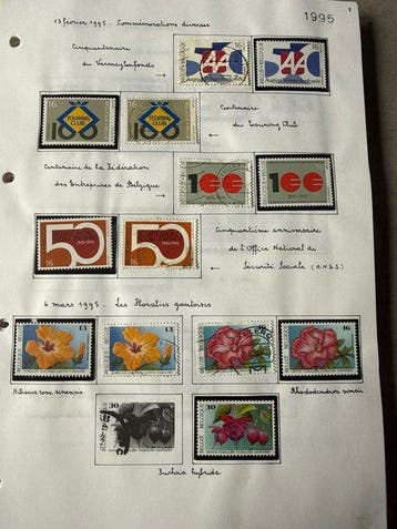 België 1995/1997 - Verzameling postzegels uitgegeven door De, Postzegels en Munten, Gestempeld