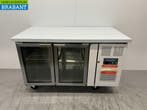 RVS Polar Koelwerkbank 2 glasdeuren / glazen deuren 136 cm, Ophalen of Verzenden, Nieuw in verpakking