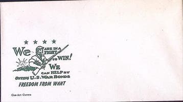 Amerikaanse envelop WWII (lijst optie), Verzenden
