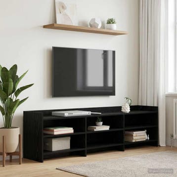 vidaXL TV Kast 168 x 33 x 47 cm Zwart eiken Bewerkt hout, Verzenden