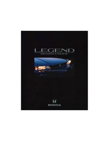 1991 HONDA LEGEND SEDAN / COUPE BROCHURE NEDERLANDS