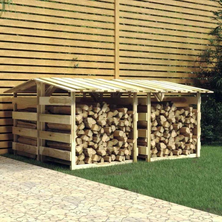vidaXL Pergolas met dak 4 st 100x90x100 cm geïmpregneerd, Jardin & Terrasse, Poteaux, Poutres & Planches, Envoi