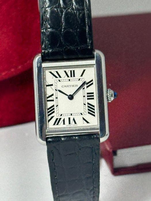 Cartier - Tank Solo - 3170 - Femme - 2016, Handtassen en Accessoires, Horloges | Heren