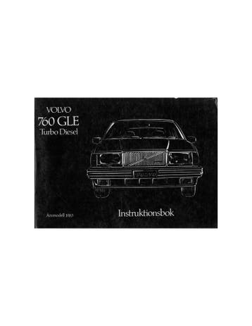 1983 VOLVO 760 GLE TURBO DIESEL INSTRUCTIEBOEKJE ZWEEDS, Ophalen of Verzenden