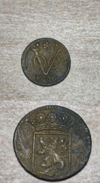 Nederland, Nederlands-Indië. Lot 8 stuks (Zonder, Postzegels en Munten