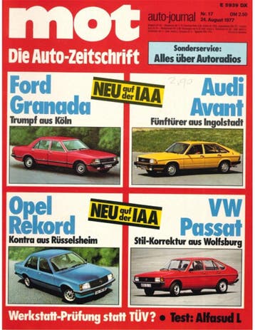 1977 MOT AUTO JOURNAL MAGAZINE 17 DUITS, Nieuw