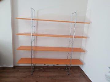 handmade - Boekenkast (6) - Hout, Roestvrij staal - Enetri