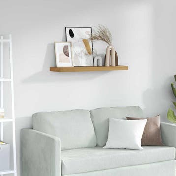 vidaXL Wandplank Muurmontage Bruin 90 x 23,5 x 3,8 cm, Verzenden, Nieuw
