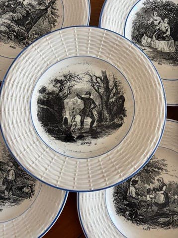 Sarreguemines - Bord (12) - Creamware
