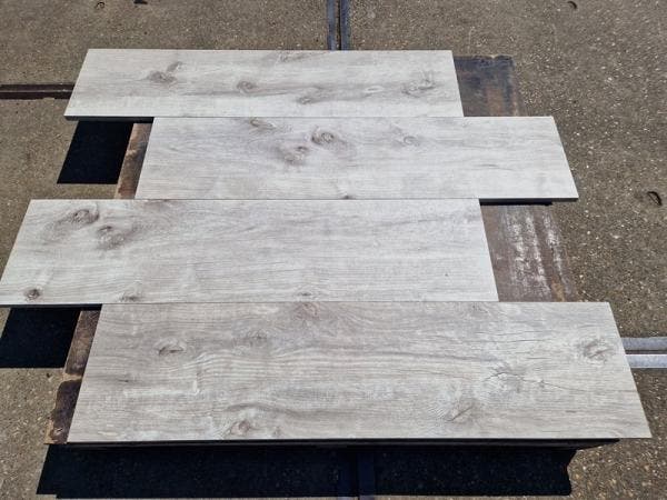 Veiling - 43,2 M2 Keramische Tegel Ligno Grey 30x120x2 Cm, Tuin en Terras, Tegels en Klinkers
