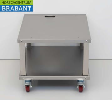 HCB RVS Verrijdbare machinetafel 58,5 x 53 x 43,5 cm Horeca, Ophalen of Verzenden